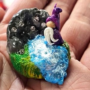 Merlin by the waterfall